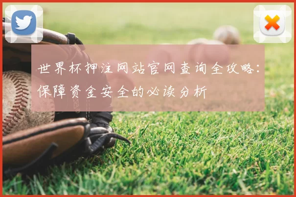 世界杯押注网站官网查询全攻略：保障资金安全的必读分析
