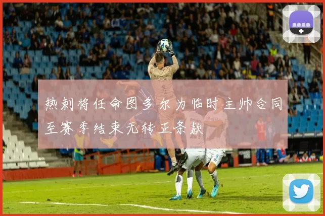 热刺将任命图多尔为临时主帅合同至赛季结束无转正条款